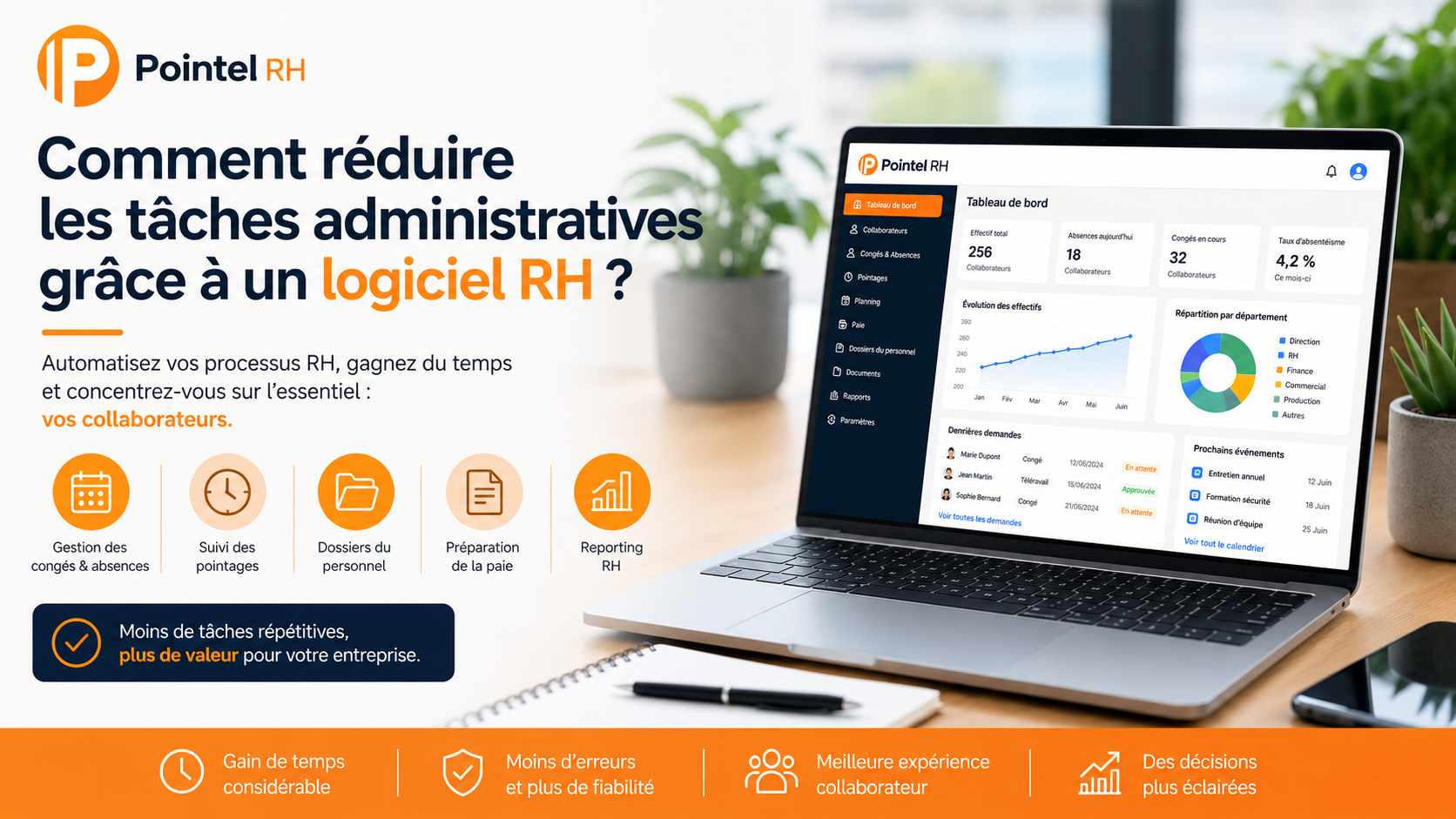 Comment réduire les tâches administratives grâce à un logiciel RH ?